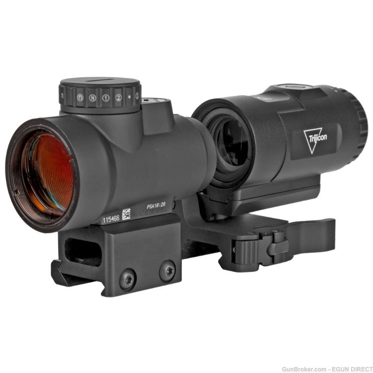 Trijicon MRO HD Red Dot - With 3x Magnifier and Full Co-witness Mount-img-0