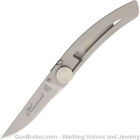 Claude Dozorme Le Thiers Liner Lock Knife. Entirely Steel. CD6.*CLOSEOUT*-img-0