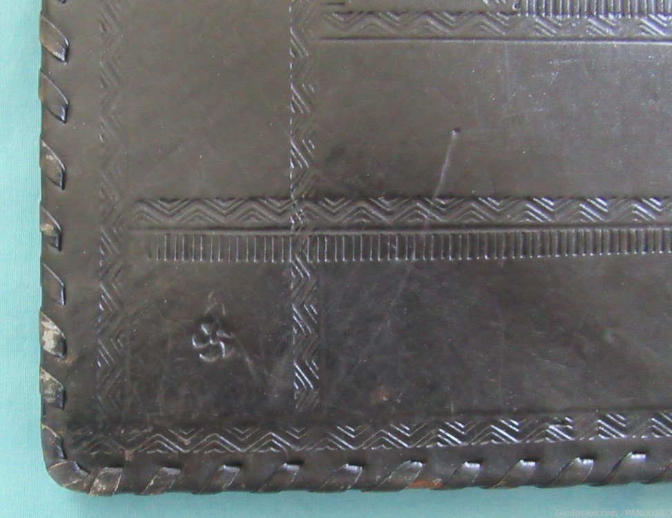OSTFRONT WEIHNACHT 1942 Hand-Tooled Leather Document Folder Urkunde Mappe-img-8