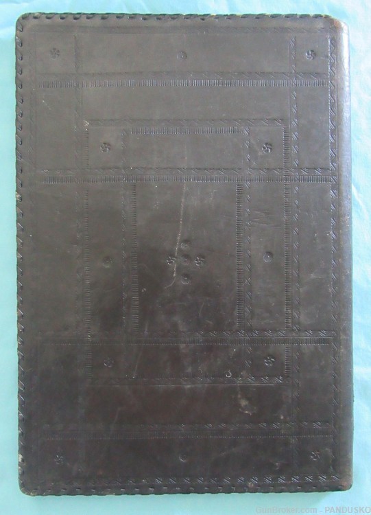 OSTFRONT WEIHNACHT 1942 Hand-Tooled Leather Document Folder Urkunde Mappe-img-7