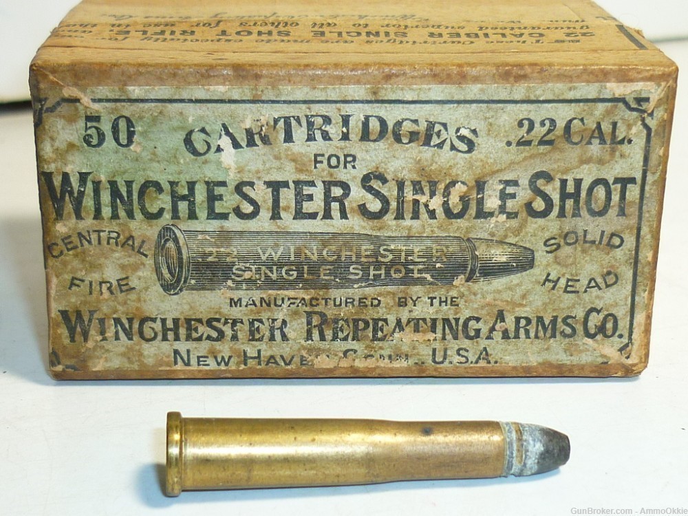 1rd .22 WCF .22 SINGLE SHOT Winchester 1800s Production ORIGINAL SS-img-5