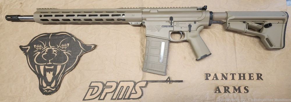 DPMS Panther Arms DR10 308 Win AR10 18" Rifle FDE with Adjustable Gas Block-img-1