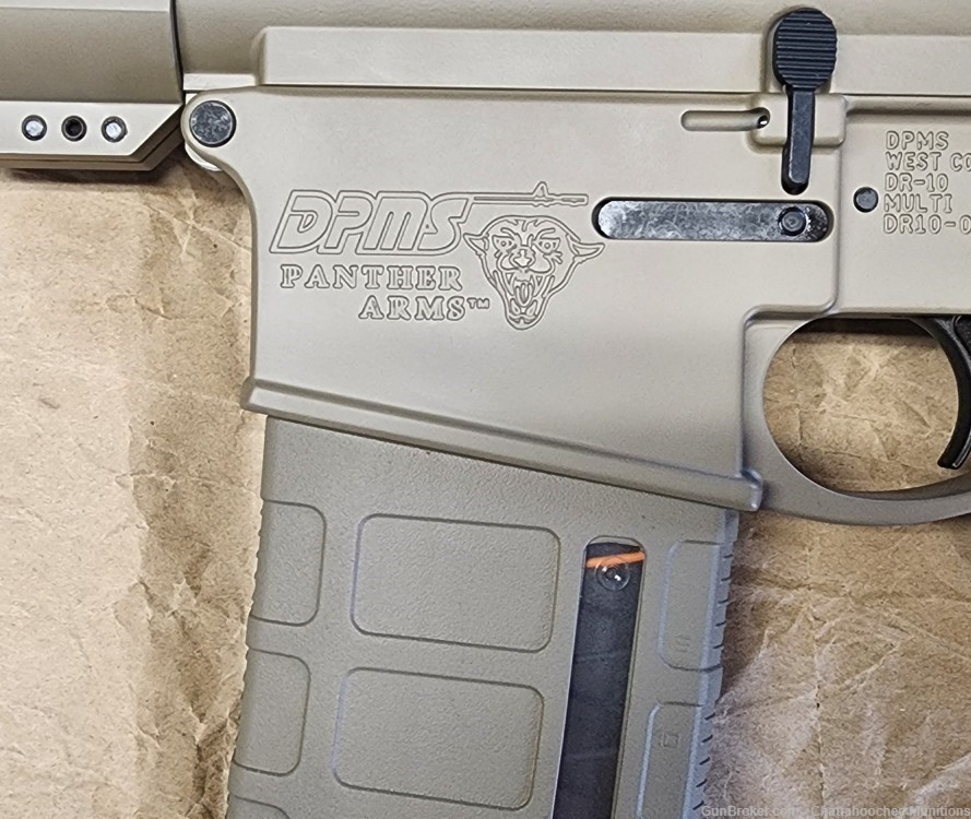 DPMS Panther Arms DR10 308 Win AR10 18" Rifle FDE with Adjustable Gas Block-img-6