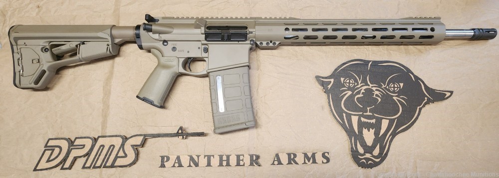DPMS Panther Arms DR10 308 Win AR10 18" Rifle FDE with Adjustable Gas Block-img-0