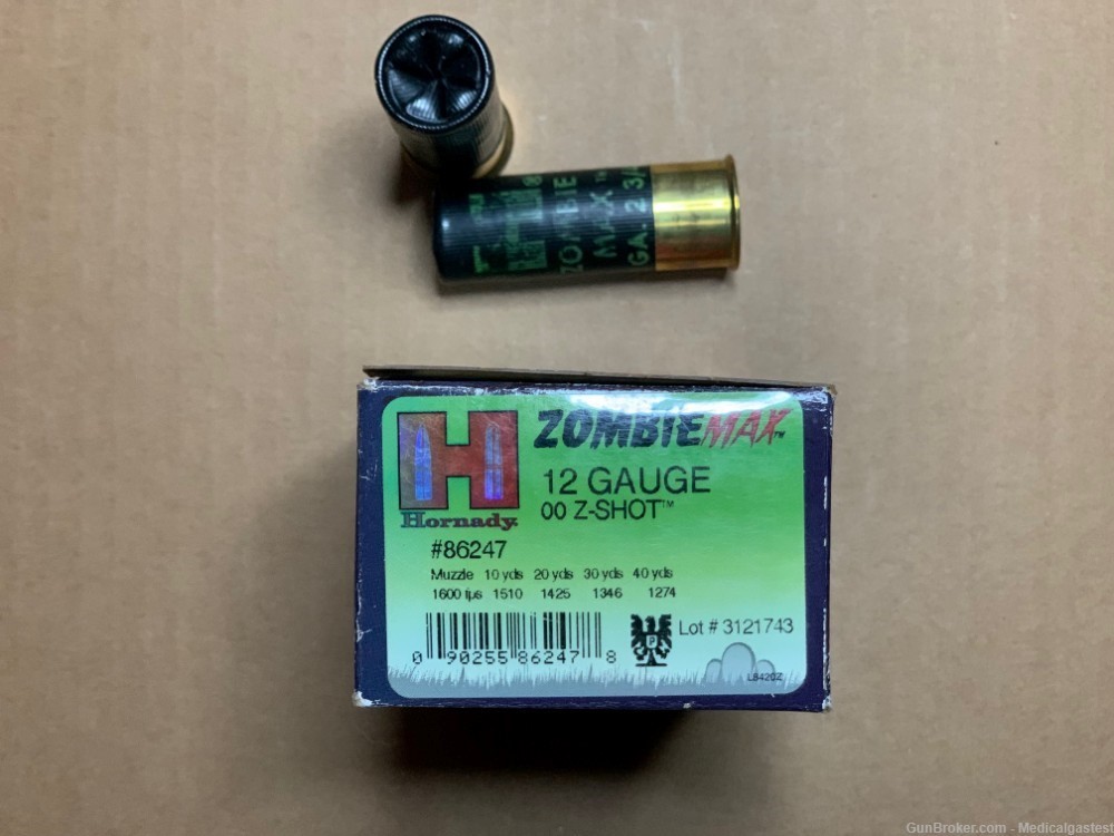  Hornady Zombie Max Ammunition ZombieMax 12 Gauge 00 Buck Z Shot-img-5