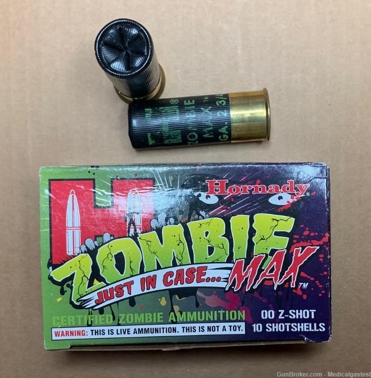  Hornady Zombie Max Ammunition ZombieMax 12 Gauge 00 Buck Z Shot-img-0