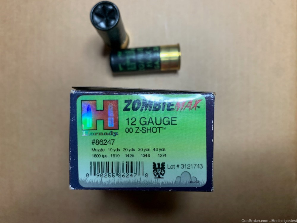  Hornady Zombie Max Ammunition ZombieMax 12 Gauge 00 Buck Z Shot-img-4