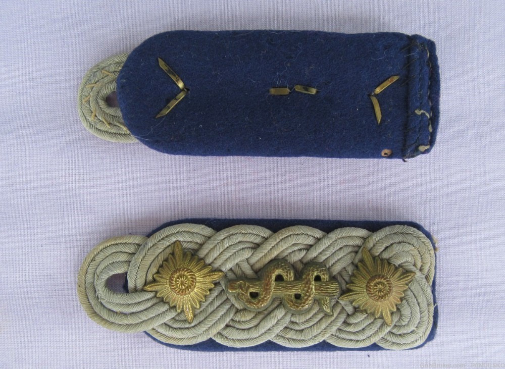 WEHRMACHT HEER Medical Colonel Shoulder Boards Matching Pair German Army-img-4