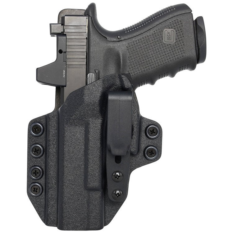 Tuckable IWB KYDEX/Leather Hybrid Holster fits: Glock G17 G19 G19X G26 G45 -img-1