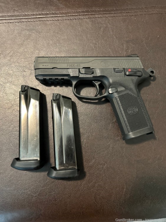 FN FNX-45 PISTOL, HOLSTER AND TWO MAGAZINES 15 Rounds .45ACP-img-5