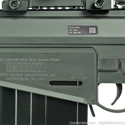 Barrett M107A1 .50BMG 29" Military Contract Overrun .50 19600 Rifle & QDL !-img-2