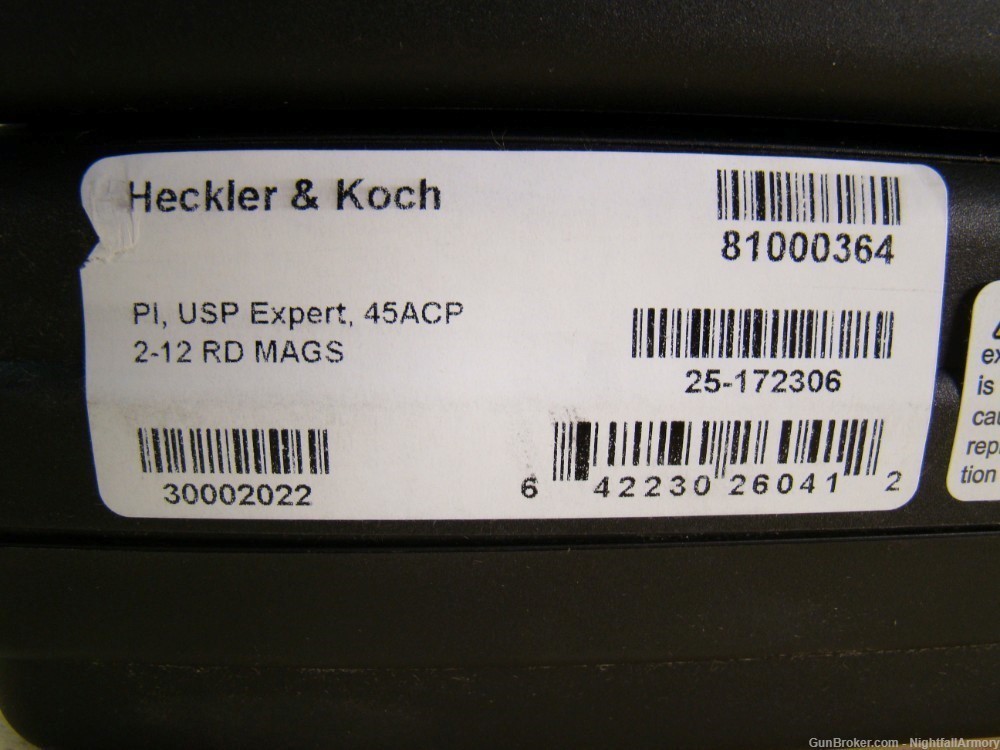 Pair of H&K USP45 Expert Pistols HK USP 45 12rd .45ACP 81000364 consec #'s-img-4