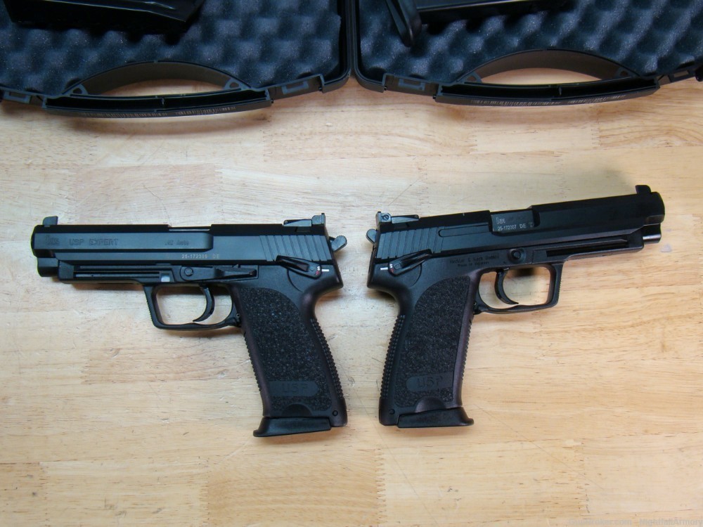 Pair of H&K USP45 Expert Pistols HK USP 45 12rd .45ACP 81000364 consec #'s-img-20