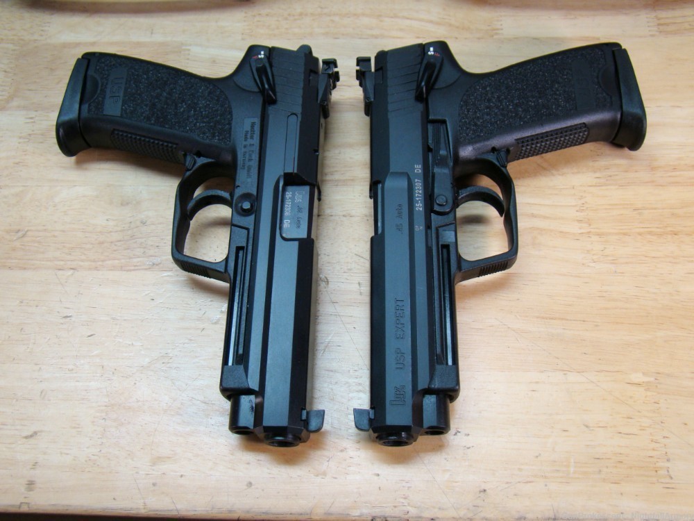 Pair of H&K USP45 Expert Pistols HK USP 45 12rd .45ACP 81000364 consec #'s-img-19