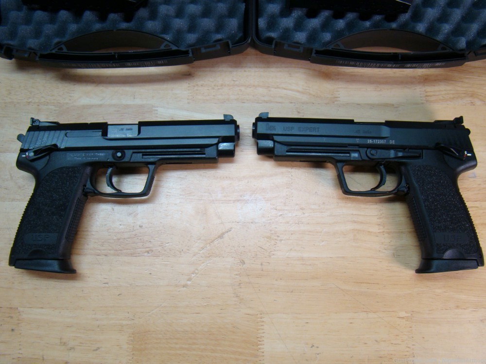 Pair of H&K USP45 Expert Pistols HK USP 45 12rd .45ACP 81000364 consec #'s-img-10