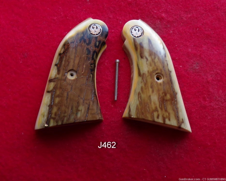 Awesome pair of Siberian Mammoth Ivory Grips for Ruger Bearcat!-img-1