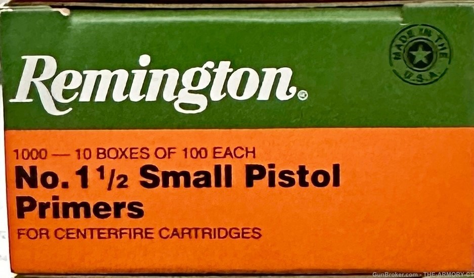 Remington small pistol primers 1000  no. 1-/2 -img-0