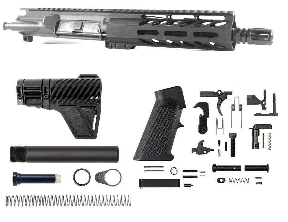 PRO2A TACTICAL 7.5 inch AR-15 7.62x39 M-LOK Melonite Upper Complete Kit-img-0