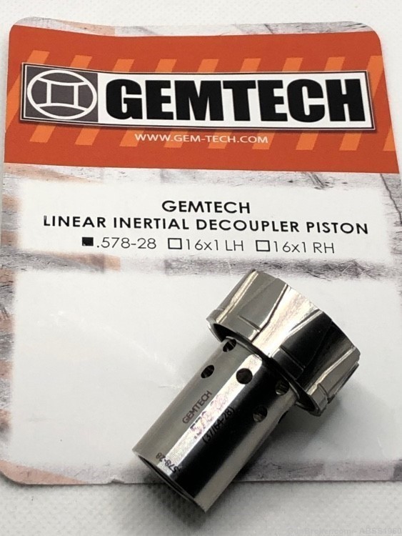 Gemtech Blackside Linear Inertial Decoupler Piston NOS .578-28 BS 45 Pistol-img-0