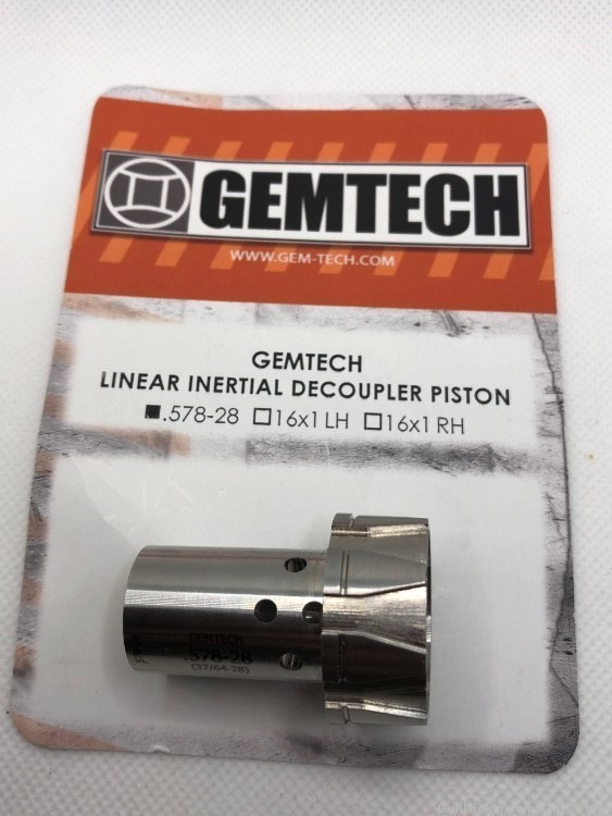 Gemtech Blackside Linear Inertial Decoupler Piston NOS .578-28 BS 45 Pistol-img-2