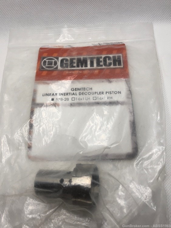 Gemtech Blackside Linear Inertial Decoupler Piston NOS .578-28 BS 45 Pistol-img-5