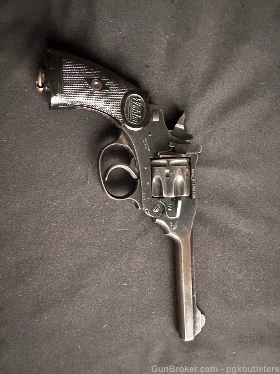 Singapore Police Marked Webley Mark IV Double Action Revolver .38sw-img-0