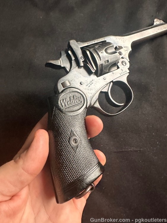 Singapore Police Marked Webley Mark IV Double Action Revolver .38sw-img-1