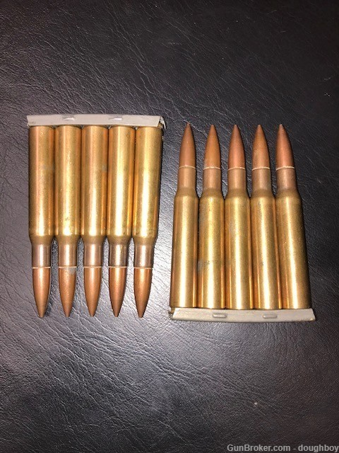M2 Ball "CN 1940" Clandestine OSS CIA .30-06 (10 rounds) stripper clips-img-0