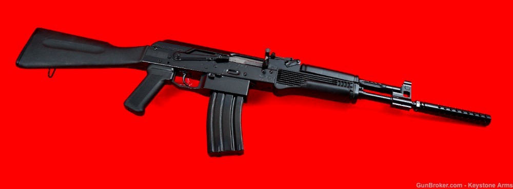 Desired Russian Izmash Saiga 5.56 AK47 w/ Shaffer AR MAG Adapter As New-img-0