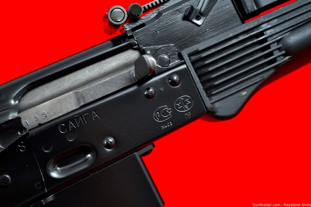 Desired Russian Izmash Saiga 5.56 AK47 w/ Shaffer AR MAG Adapter As New-img-16