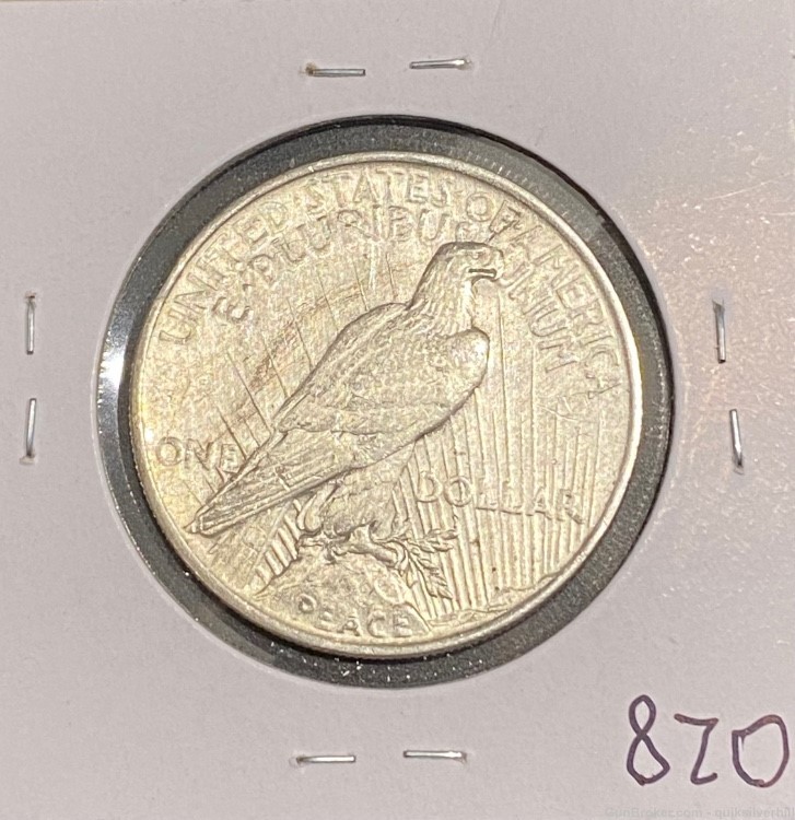 Beautiful 1924 Peace Dollar 90% Silver AU+ Detail-img-1