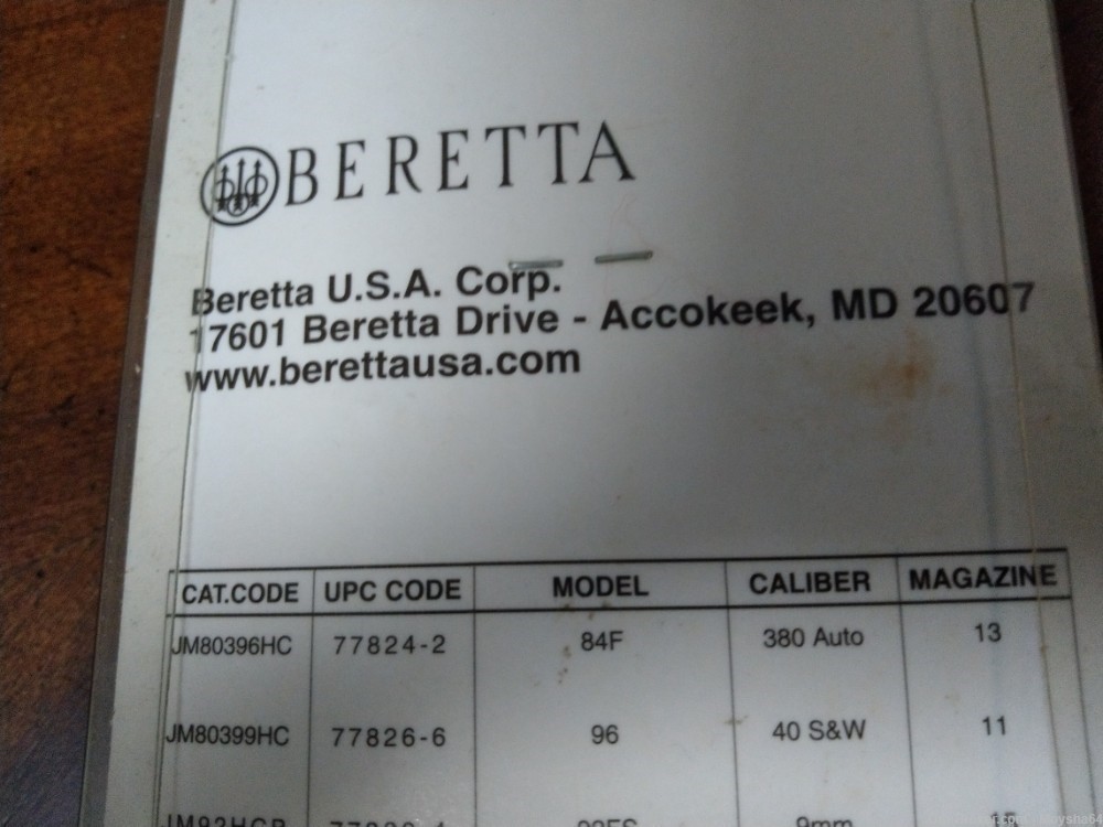 Beretta JM904P12 .40 S&W 12 Round magazine 90 TWO-img-3