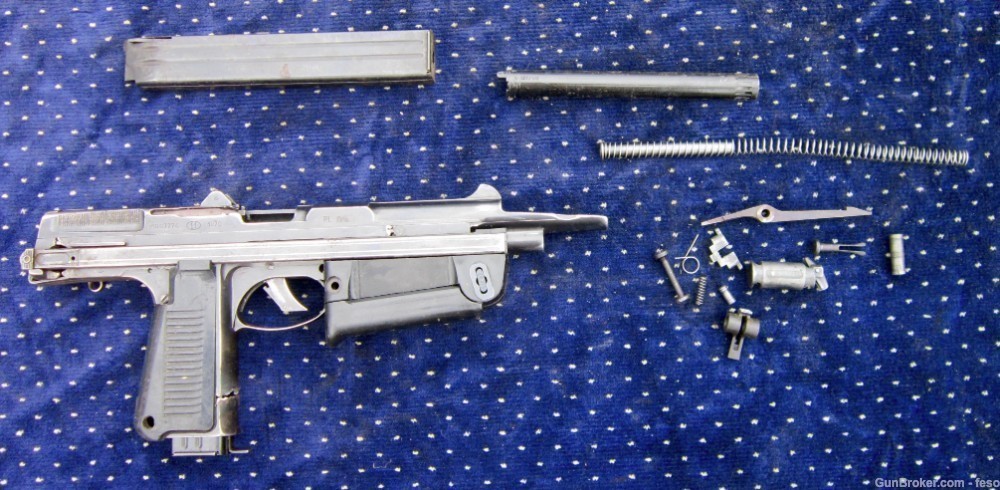 PM63 parts kit w/BARREL,shoulder holster,2 mags, Polish PDW 9mm Mak-img-1