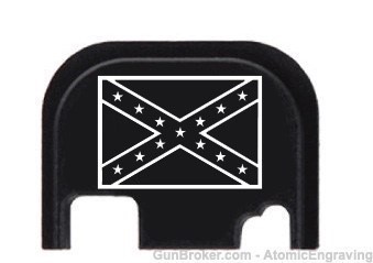 Confederate Flag Slide Rear Cover Back Plate Fit Glock Gen 1 2 3 4-img-0