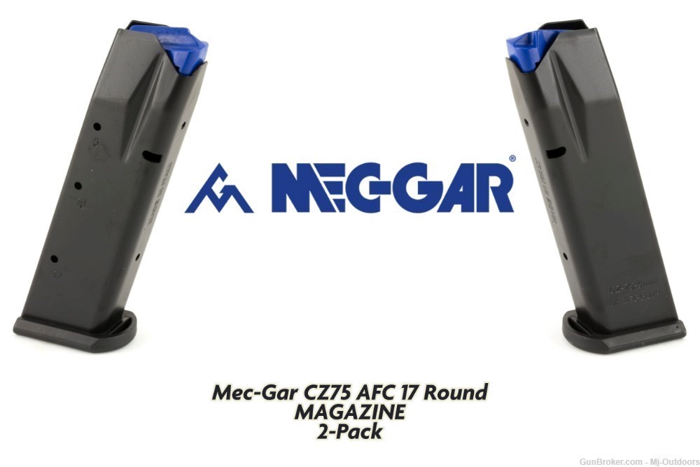 Mec-gar Mag CZ75 17 Rd 9mm Mecgar Magazine AFC 2 Pack-img-0