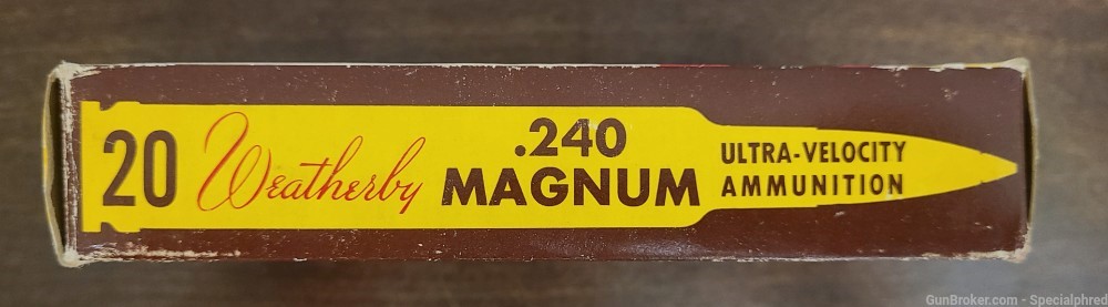 .240 Weatherby Magnum Ultra-High Velocity 100gr Hornady Soft Point-img-3