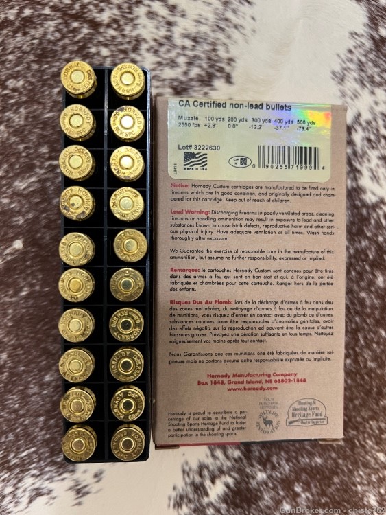 200 Rounds of 6.8mm SPC - Hornady 100gr CX and Rem 115gr Matchking-img-1