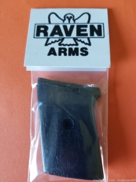 Raven / Phoenix Arms MP25, P25, P-25 Black Faux Wood Grips (Flip Safety)-img-0