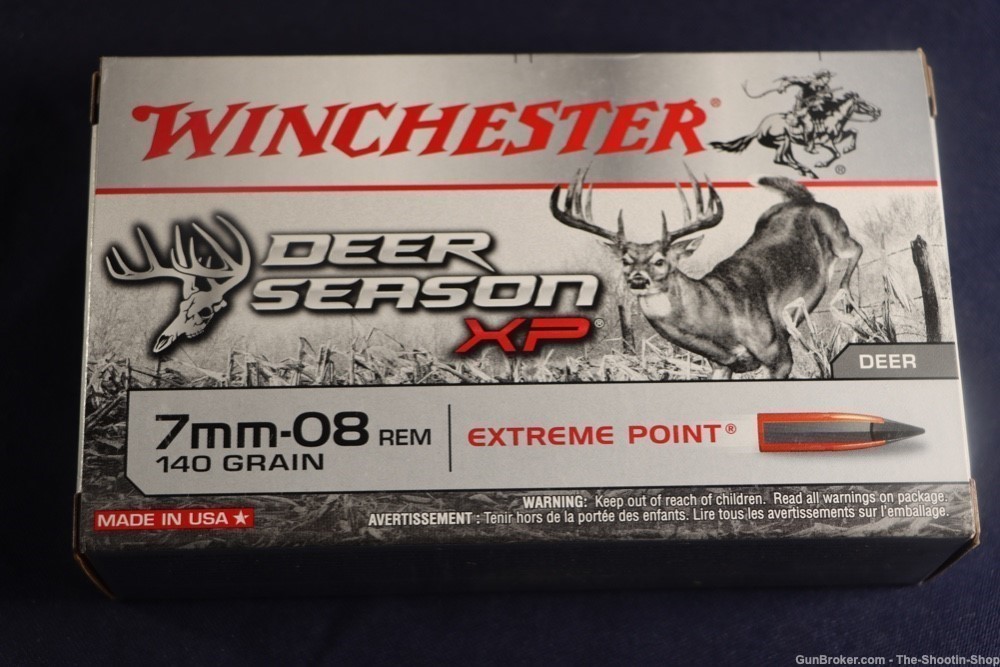 Winchester DEER SEASON 7MM-08REM Rifle Ammunition 200RD AMMO 140GR 7MM-08-img-2
