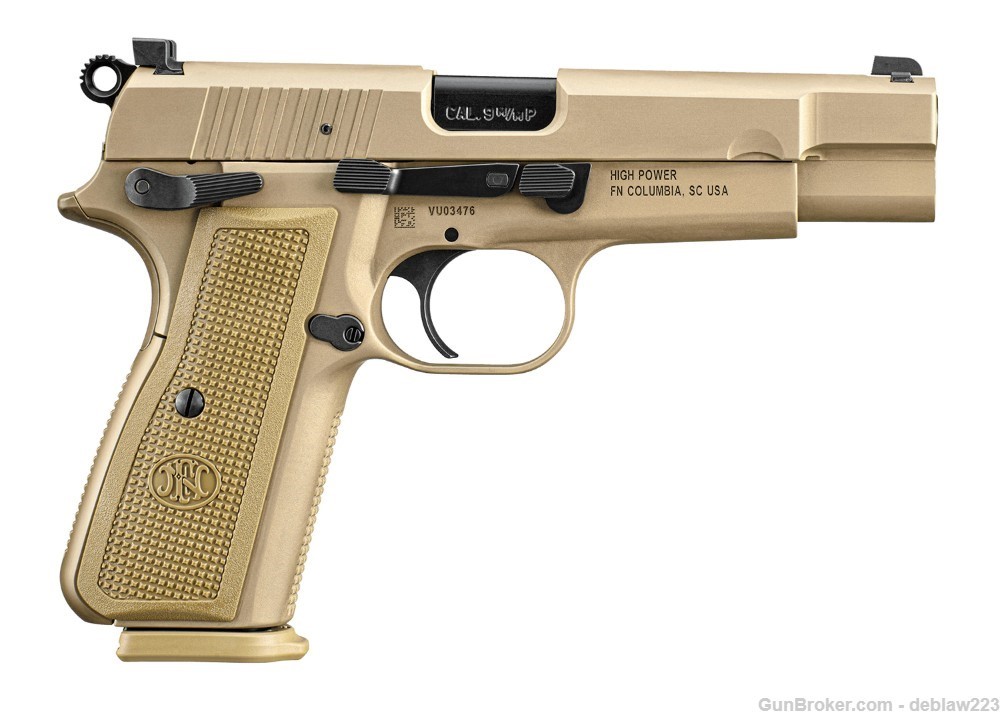 Brand New FN High Power 9mm FDE Pistol 17+1 LayAway Option 66-101069-img-0