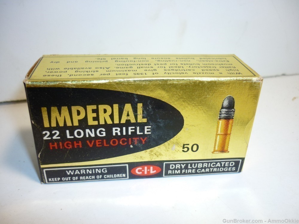 50rd IMPERIAL Canadian .22lr Vintage Dominion Ammo 22lr-img-1