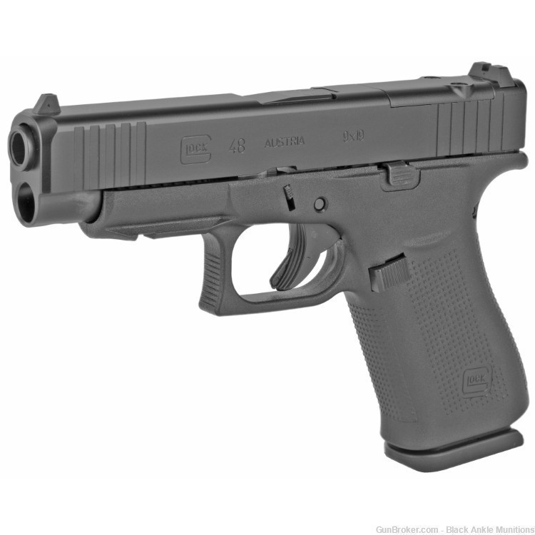 Glock 48 MOS 9MM Pistol, 10rd, Black NIB PA4850201FRMOS-img-2