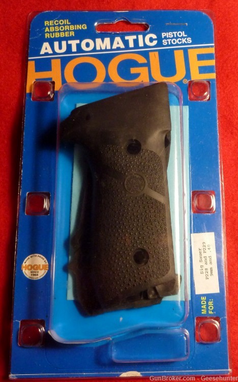 Hogue Sig Sauer P228 P229 Rubber Grip Panels, Black, 28010-img-0