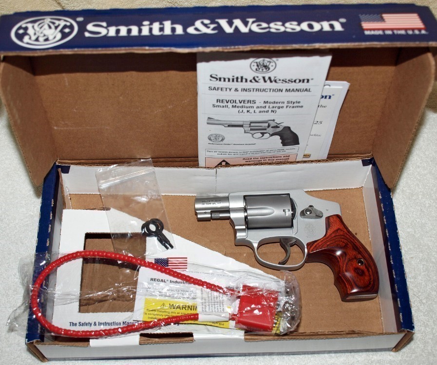Smith & Wesson 642-2 LS 38 Spl 5 Shot 1.875 Inch Barrel Satin Stainless -img-0