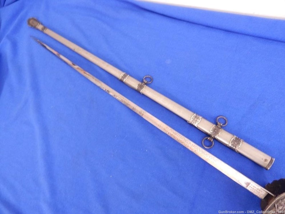 1900s-20s Knights of the Tented Maccabees Fraternal Sword w/ Scabbard-img-6