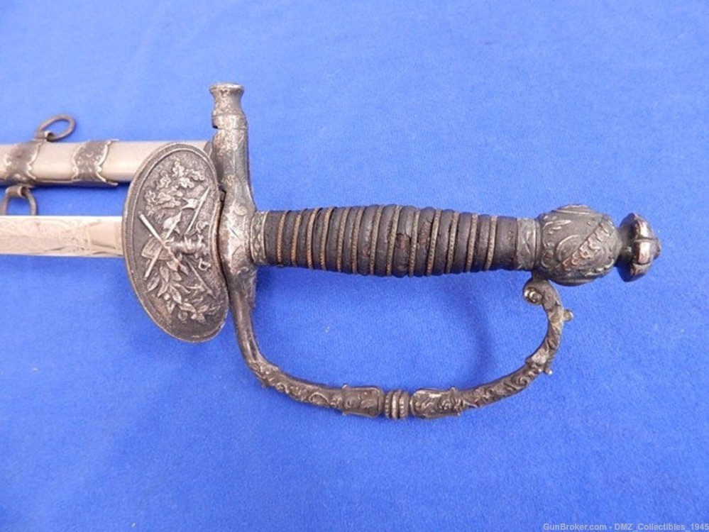 1900s-20s Knights of the Tented Maccabees Fraternal Sword w/ Scabbard-img-5