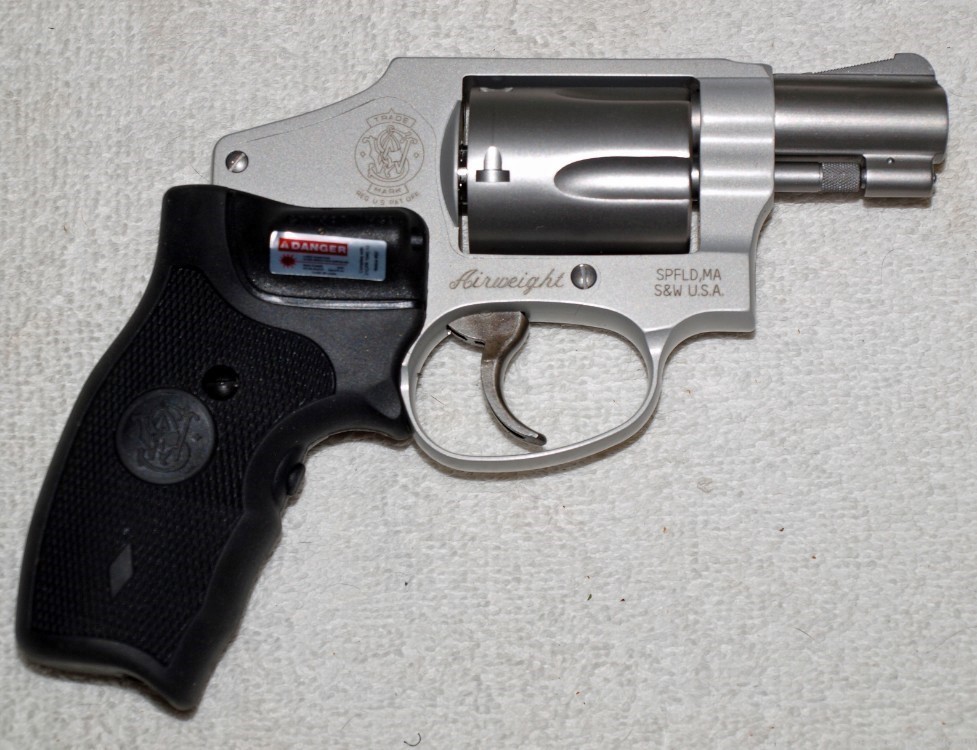 Smith & Wesson 642-2 Cal 38 Spl +P 1.875" Barrel Crimson Trace Laser Grip-img-1
