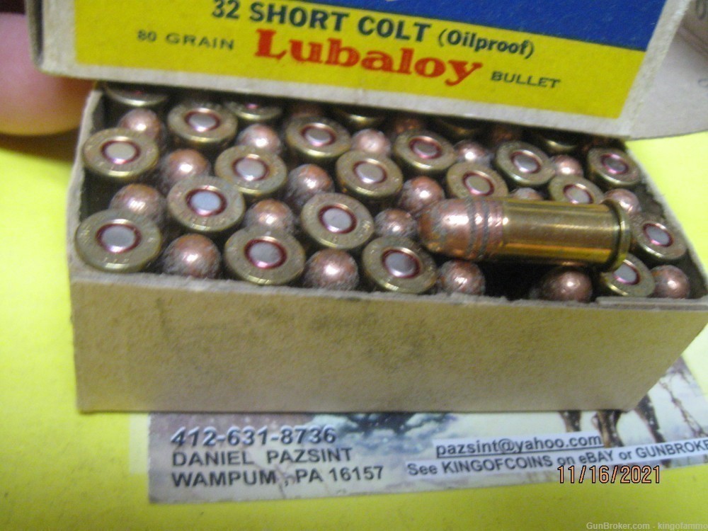 Scarce Now Excellent 32 SHORT COLT WESTERN 50 rd 80gr Lubaloy Target Ammo -img-3