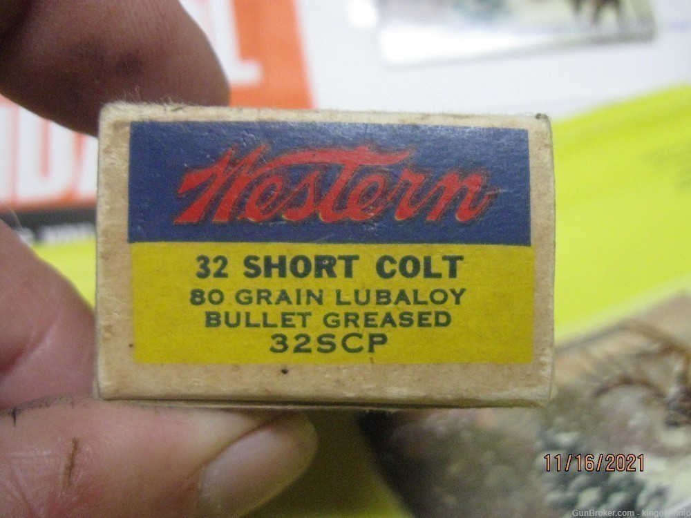 Scarce Now Excellent 32 SHORT COLT WESTERN 50 rd 80gr Lubaloy Target Ammo -img-1