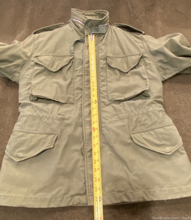 Vintage Vietnam Era M65 Military Jacket, Men’s Medium Short, Olive Drab GRN-img-17